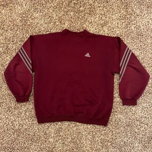 Vintage Maroon Adidas Crewneck